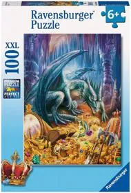 Puzzle Dragon în peșteră 100 XXL