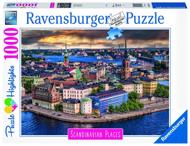 Puzzle Vista de la ciudad escandinava 1000