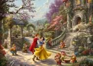 Puzzle Thomas Kinkade: Disney - Tánc a herceggel