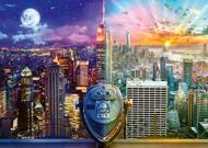 Puzzle Lars Stewart - New York - Dag en nacht
