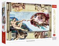 Puzzle Umetniška zbirka: Michelangelo: Ustvarjanje Adama