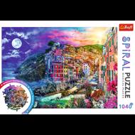 Puzzle Varázslatos öböl Cinque Terre spirál 1040