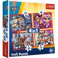 Puzzle 4v1 Paw Patrol in the city