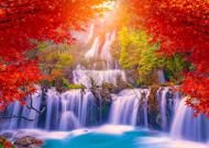 Puzzle Thee Lor Su Waterfall in Autumn, Thailand