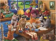 Puzzle Pisici în bucătărie 1000