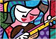 Puzzle Бритто - Девушка с гитарой