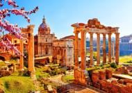Puzzle Ruinas romanas en primavera, Italia
