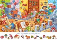 Puzzle Hledej a najdi - továrna na hračky
