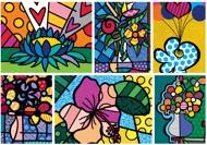 Puzzle Britto - Collage: Blumen II