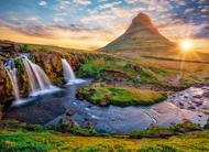 Puzzle Vodopad na Islandu, Kirkjufellsfoss