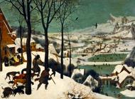 Puzzle Pieter Bruegel: Lovci v snehu