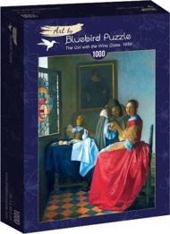Puzzle Vermeer- The Girl with the Wine Glass, 1659 image 2