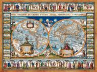 Puzzle Kort over verden, 1639