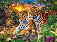 Puzzle Familia de tigres 2000
