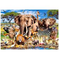 Puzzle Savanna djur