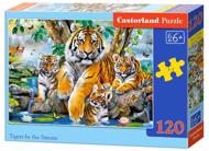 Puzzle Tigres au bord du ruisseau image 2