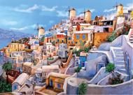 Puzzle Santorini színei
