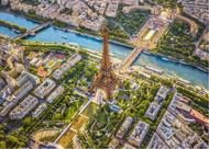 Puzzle Pohled na pařížskou Eiffelovu věž