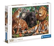 Puzzle gatos selvagens 500