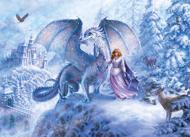 Puzzle Familiepuslespil: Ice Dragon 350