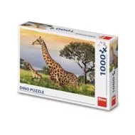 Puzzle Giraffe familie 1000