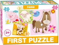 Puzzle 4v1 quebra-cabeça bebê Na Farme