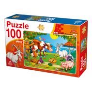 Puzzle Animale de fermă 100 de jucării