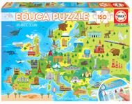 Puzzle Mapa da Europa 150 peças