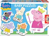Puzzle 4v1 Baby Prasiatko Peppa a kamaráti