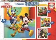 Puzzle 4v1 Mickey & prijatelji