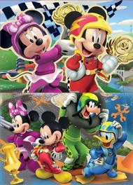 Puzzle 2x16 Mickey Mouse - pretekári image 2