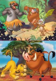 Puzzle 2x20 Leví kráľ a Kniha džungle image 2