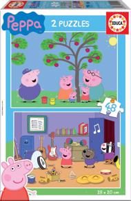 Puzzle 2x48 Grise Peppa
