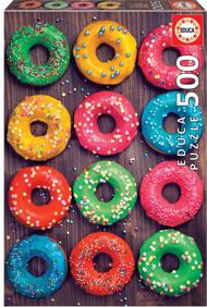 Puzzle Colorful donuts image 2