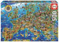 Puzzle Zemljevid nore Evrope image 2