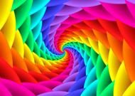 Puzzle Regenboogwerveling met kleurovergang 1000