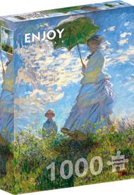 Puzzle Claude Monet: Vrouw met parasol image 2