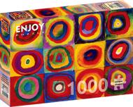 Puzzle Kleurstudie - vierkanten met concentrische cirkels, Wassily Kandinsky image 2
