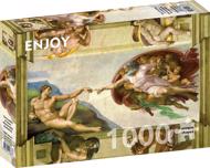 Puzzle Michelangelo Buonarroti: Crearea lui Adam image 2
