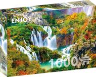 Puzzle Plitvické vodopády na jeseň, Chorvátsko image 2