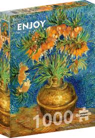 Puzzle Vincent Van Gogh: Perlmutterfalter in einer Kupfervase image 2