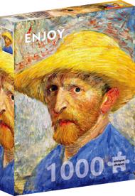 Puzzle Vincent Van Gogh: Autoportret cu o pălărie de paie image 2