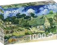 Puzzle Vincent Van Gogh: Stråtækte hytter i Cordeville image 2