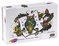 Puzzle Bufniță colorată din lemn image 3