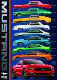 Puzzle Ford Mustang 50 години