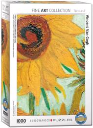 Puzzle Vincent van Gogh: Vase with sunflowers - detail image 2