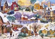 Puzzle Casas de invierno 1000