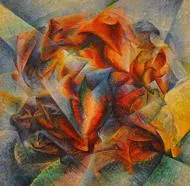 Puzzle Boccioni : Dynamismo di un ciclista è un dipinto, 1913 -