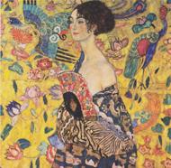 Puzzle Gustav Klimt : Dame à l'éventail, 1917-1918 -