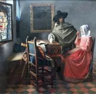 Puzzle Vermeer: La Jeune Fille au Verre de Vin, 1658-1660 -